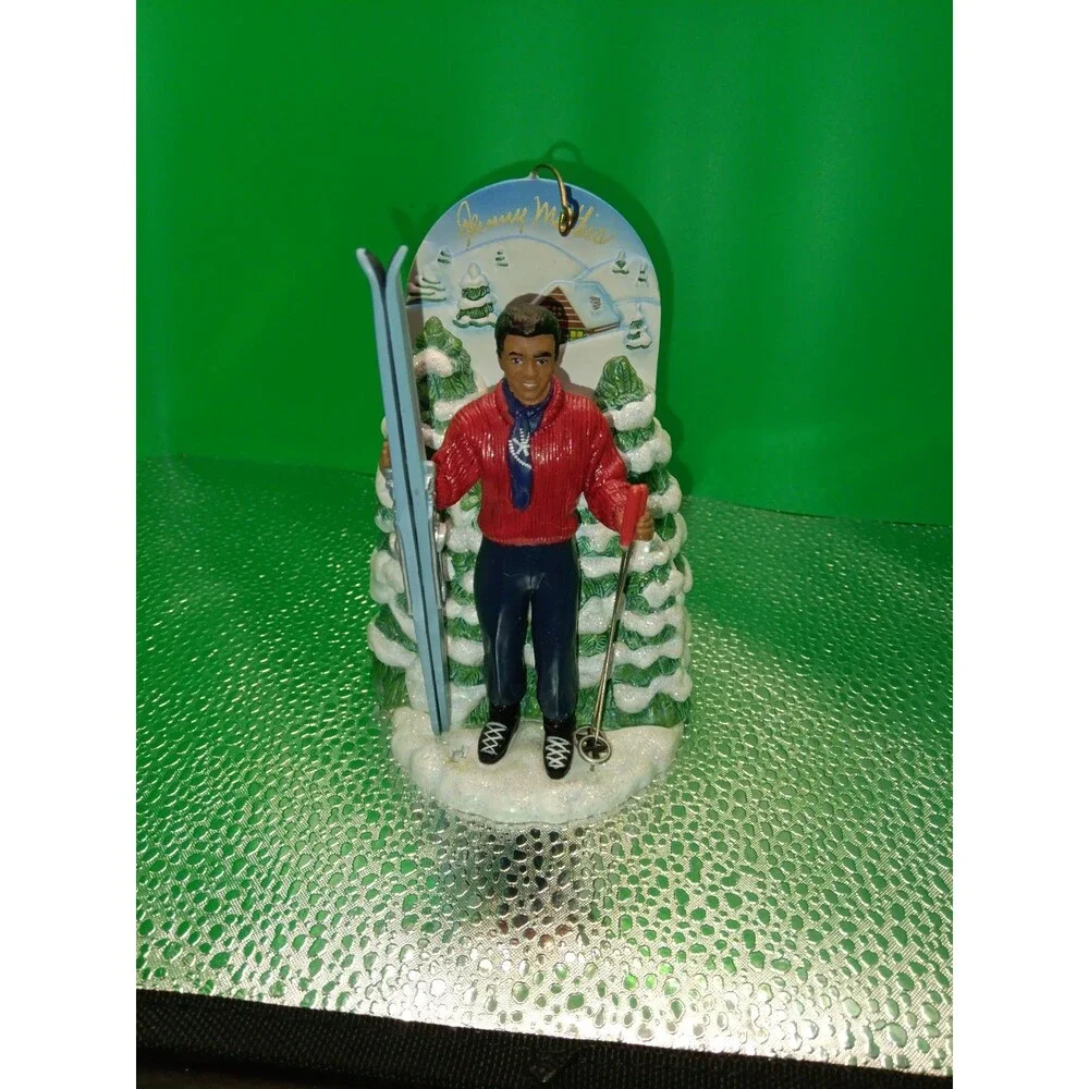 Vintage Johnny Mathis Musical Winter Wonderland Carlton Cards Christmas Ornament